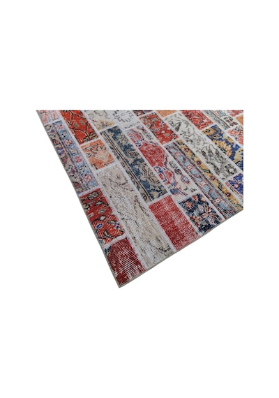 Çam Halı Siesta Patchwork 32-457 Etnik Eskitme Desenli Dokuma Tabanlı Yıkanabilir Şönil Salon Ve Oda Halısı Multi 24