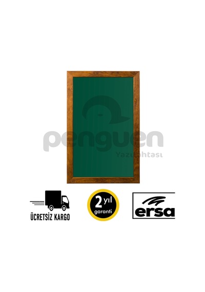 Penguen Ahşap Çerçeve Kara Tahta 30X45 (Tebeşir Tahtası)