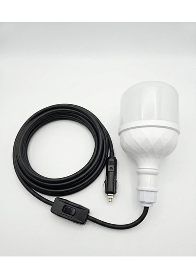 Araç   30w 12v Led Ampul,lü E27 Duylu Anahtarlı Araç,karavan,kamp Seyyar Lamba 12/16a 2 Sku: Zeusstk61e263d7da 2700K