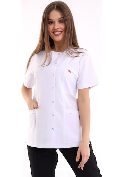 Kare Yaka Kadın Tek Üst - 171 Beyaz-6011