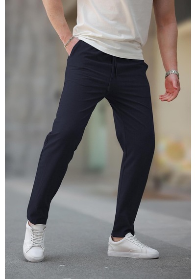 Madmext Lacivert Regular Fit Erkek Pantolon E6572