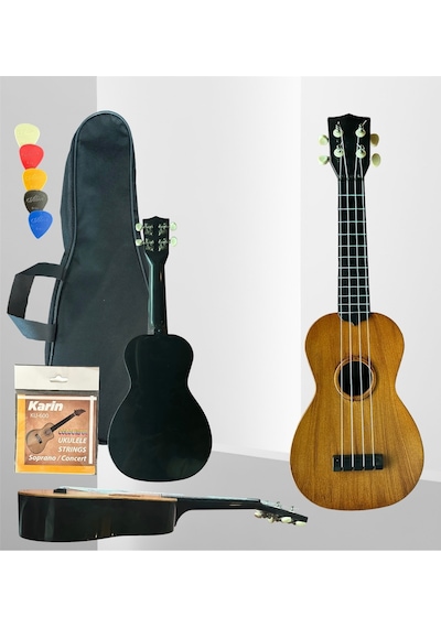 4 Telli Ukulele Naturel Görünümlü Kapak