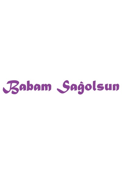 Babam Sağolsun Araba Sticker 17x17 Cm Mor