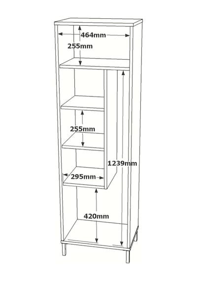 Yurudesign Daisy Çok Amaçlı Dolap, Vileda Banyo Dolabı Beyaz Dy1- Çok Renkli