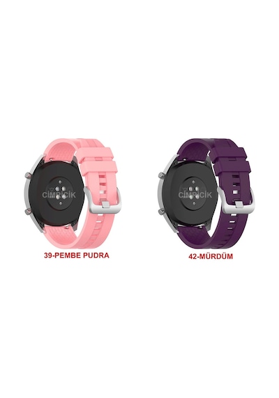 Huawei Watch Gt2 Pro 46Mm Kordon Kayış Klasik Silikon Strap K23 Huawei Watch Gt2 Pro 46Mm Kordon Kayış Klasik Silikon Strap K23