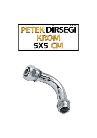 Petek Dirseği Krom 5x5 Cm Pex Diğer