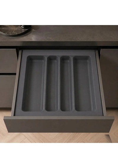 Starax 54x49 Gri Plastik Kepçelik 4 Gözlü Modül 60cm S-2687-gp Çok Renkli