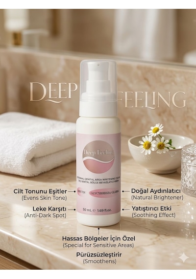 Deep Feeling Dış Genital Bölge Aydınlatıcı Ve Renk Tonu Eşitleyici Beyazlatıcı 50 Ml