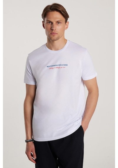 Tudors Erkek Slim Fit Dar Kesim %100 Pamuk Yumuşak Dokulu Baskılı Beyaz Bisiklet Yaka Tişört-33172 Beyaz Tudors Erkek Slim Fit Dar Kesim %100 Pamuk Yumuşak Dokulu Baskılı Beyaz Bisiklet Yaka Tişört-33172 Beyaz