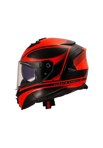 Ls2 Storm 2 Dodger Mat Siyah-neon Turuncu Kask