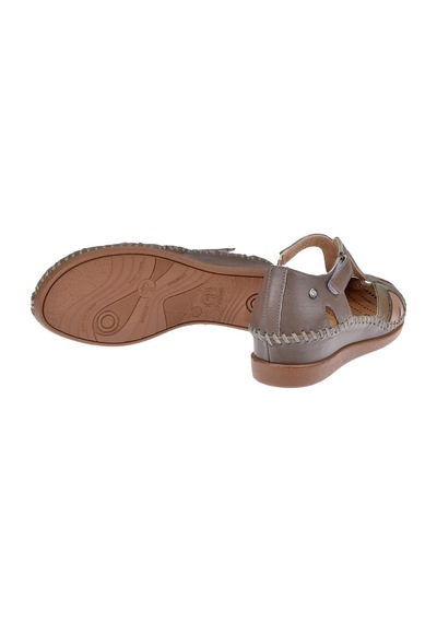 Forelli Hakiki Deri Comfort Kadın Sandalet For-22521 Vizon-vizon Vizon