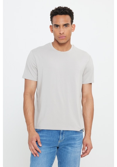 Ac&Co / Altınyıldız Classics Erkek Bej Standart Fit Normal Kesim Bisiklet Yaka Pamuklu Tişört Bej