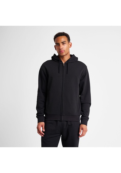 Lescon Siyah Erkek Fermuarlı Kapüşonlu Sweatshirt 26s-1263-26n