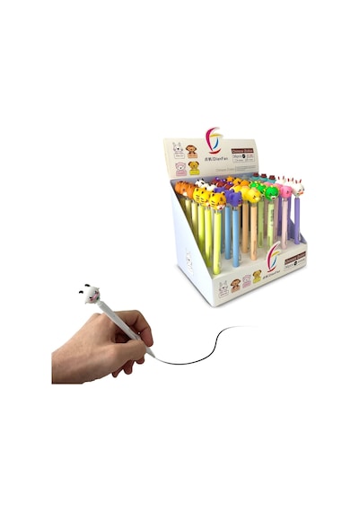 Maskot Başlıklı Uçlu Kalemler Beyaz