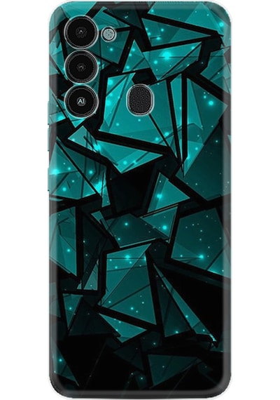 Tecno Spark 8C Kılıf Resimli Silikon Baloons And Moon 1348