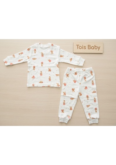 Tois Baby Kız Çocuk Pijama Takımı Ekru