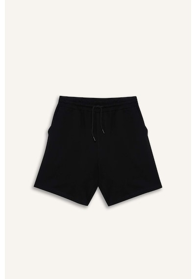 DeFacto Slim Fit Dar Kesim Cepli Pamuklu Basic Düz Bermuda Şort W1105AZ25SPBK81