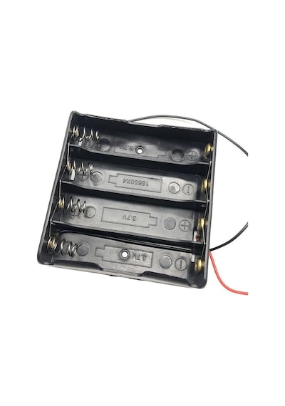 Alkatronik 18650 2 Tel 4lü Pil Kutusu Paralel 4 Adet 3.7v Paralel Lityum Lion Batarya Yuvası Mo