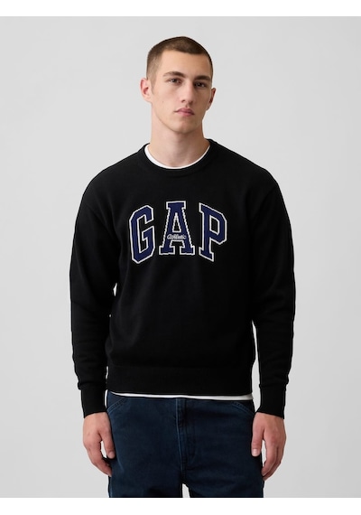 Gap V-ıntx Gap Athletıc Intarsıa Sweater Kazak 910050004 Siyah