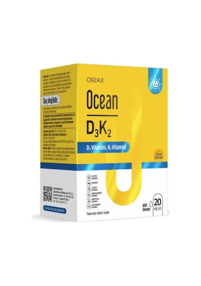 Orzax Ocean D3k2 Damla 20 Ml