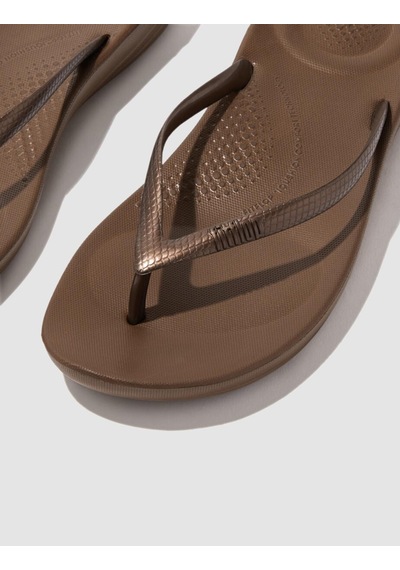 Fitflop Iqushıon Ergonomıc E54 Bronz Kadın Parmak Arası Terlik Bronz