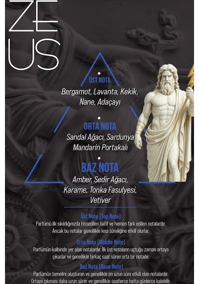 Nishapur Zeus Aphrodisiaque Erkek Parfüm 100 Ml Extrait De Parfum Güçlü Ve Karizmatik Koku Aromatik