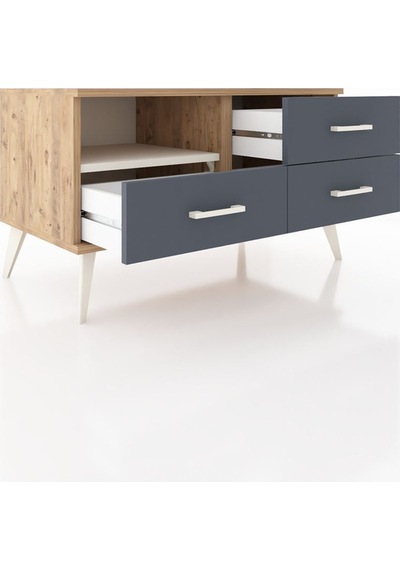 Hyperion Şifonyer Tek Raflı 3 Çekmeceli 88x44x48 Çam-aytaşı/antrasit Aytaşı/antrasit Hyperion Şifonyer Tek Raflı 3 Çekmeceli 88x44x48 Çam-aytaşı/antrasit Aytaşı/antrasit