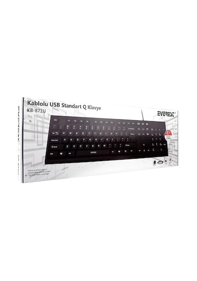 Kb-871u Kablolu Klavye Siyah