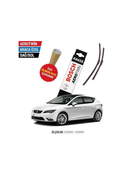 Bosch Aerotwin A945S Seat Leon Silecek Seti (2013-2020 MK3)