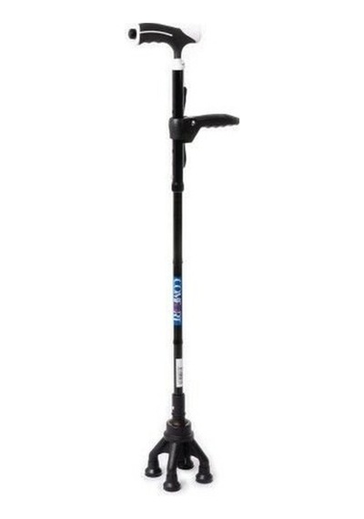 Medikaltec Comfort Plus Ky922 4 Ayaklı Yeni Nesil Lux Katlanır Baston