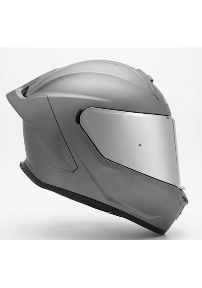 Roxter Mat Gri Motosiklet Kaskı İridium Ayna Ve Şeffaf Vizörlü Full Face Kask