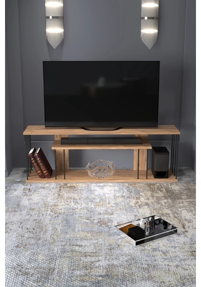 Gzd Plus Tv Ünitesi Kahverengi Çam Çok Renkli
