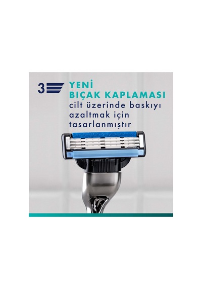 Mach3 Tıraş Makinesi Kartuş Yedekleri Erkekler İçin, 3-bıçaklı Yedekler X2"