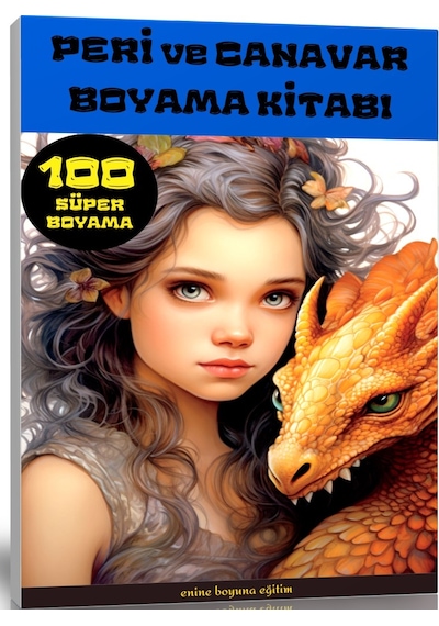 Peri Ve Canavar Boyama Kitabı 100 Tam Sayfa