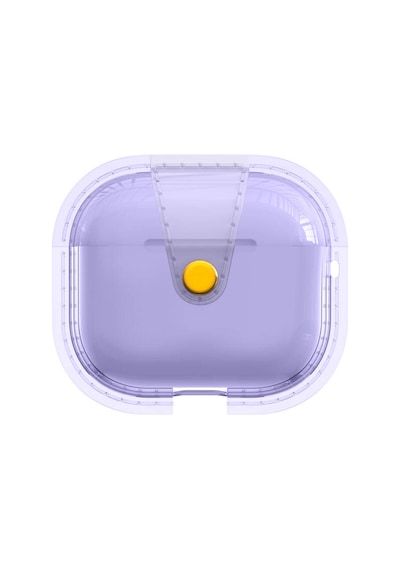 Goocamp Apple Uyumlu AirPods 3. Nesil Airbag 33 Darbelere Karşı Dayanıklı Magnetik Kılıf-mor Mor