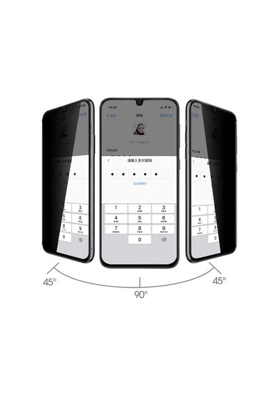 Galaxy S23 Fe Uyumlu Zore New 5d Privacy Temperli Ekran Koruyucu