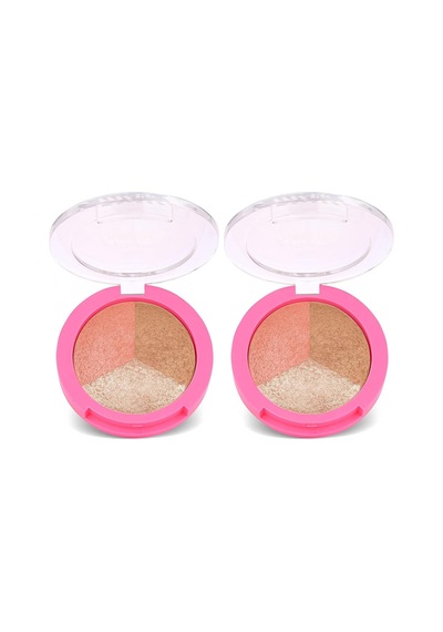 Miss Beauty Glow Baked Trio - 3'lü Allık, Bronzer Ve Aydınlatıcı Paleti 2 Paketi Genel