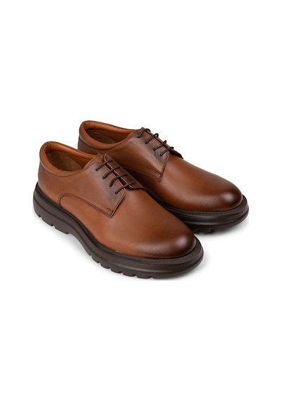 Deery Erkek Hakiki Deri Taba Renk Günlük Ayakkabı - 01934mtbae01 Taba
