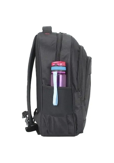 Case Club 2114 Büyük Boy 17 İnç Laptop Bölmeli Sırt Çantası Siyah