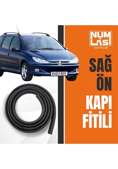 Peugeot 206 Station Wagon Sağ Ön Kapı Fitili-a Kalite-numlas-nm3699