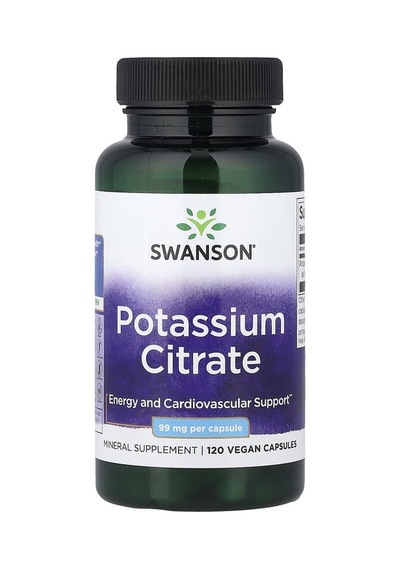 Swanson Vitamins, Potassium Citrate, 99 Mg, 120 Capsules
