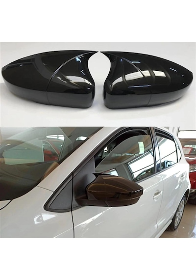 Vw Polo Batman Yarasa Ayna Kapağı Piano Black 2010-2017