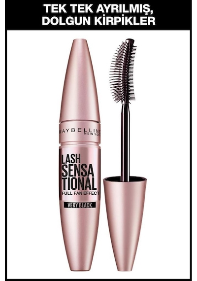 Lash Sensational Yelpaze Etkili Siyah Maskara Electro Black