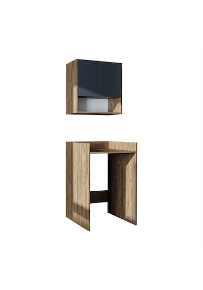 Çamaşır-kurutma Makinesi Dolabı+ Üst Dolabı, Banyo Dolabı 65 Cm Atlantik Çam - Antrasit Çamaşır-kurutma Makinesi Dolabı+ Üst Dolabı, Banyo Dolabı 65 Cm Atlantik Çam - Antrasit