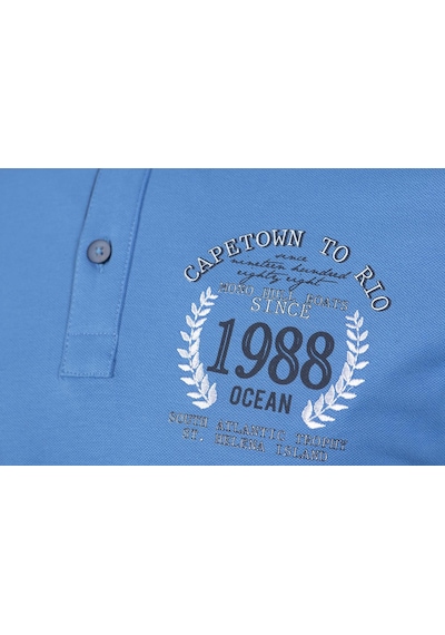 AR-MA Arma Erkek Slim Fit Polo Yaka Tişört Y9tyo7949 Mavi