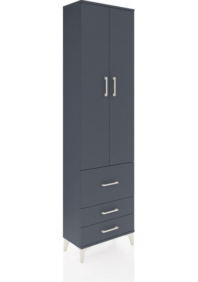 Arges Dolap 2 Raflı 3 Çekmeceli Tek Askılı 60x30x221 Antrasit-antrasit Antrasit Arges Dolap 2 Raflı 3 Çekmeceli Tek Askılı 60x30x221 Antrasit-antrasit Antrasit