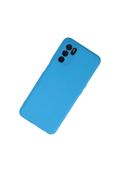 Newface - 419 - Oppo A55 Kılıf Nano İçi Kadife Silikon - Csmo-tex - - Mavi