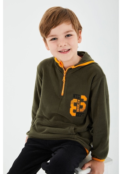 Rolypoly Nyc Dept Haki Erkek Çocuk Uzun Kol Pijama Takım 5274-30181 Haki