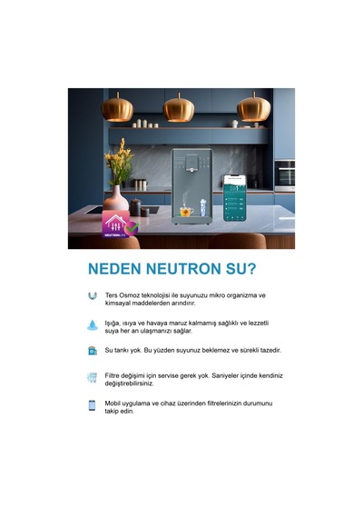 Neutron Ntl-su20c6wb Sıcak Soğuk Tezgah Üstü Arıtma