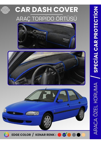 Ford Escort 1995-2000 Torpido Örtüsü Ön Panel Koruma Tam Uyum Çatlamayı Önler Kolay Montaj - 199 Stiloto